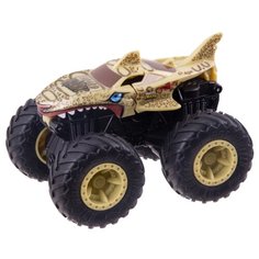 Монстр-трак Hot Wheels Monster Trucks Bash-Ups Leopard Shark (GCF94/GCF98) 1:43 бежевый