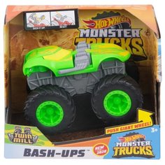 Монстр-трак Hot Wheels Monster Trucks Bash-Ups Twin Mill (GCF94/GKD32) 1:43 зеленый
