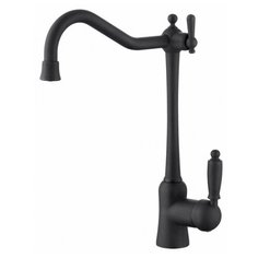 Смеситель для кухни (мойки) KAISER Vincent 31944 color однорычажный черный матовый