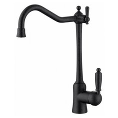 Смеситель для кухни (мойки) KAISER Vincent 31944 color однорычажный черный мрамор