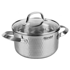 Кастрюля Rondell RainDrops 2.4 л, стальной