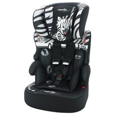 Автокресло группа 1/2/3 (9-36 кг) Nania Beline SP Animals, Zebra 2020