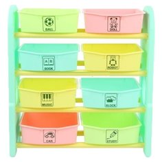 Стеллаж Edu-play с ящиками 76х36х81 см (AR-7385MN)