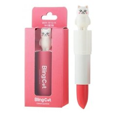 TONY MOLY помада для губ Bling Cat Cotton Lipstick, оттенок 04 Little Coral