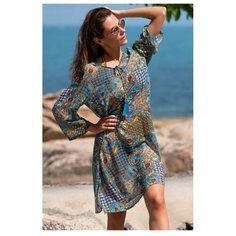 Пляжная туника MIA-AMORE Liguria 8821 размер XXL голубой