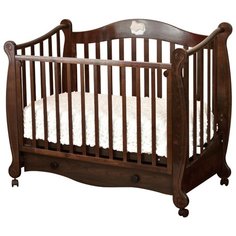 Кроватка Красная Звезда Валерия С749 Мишка на облачке (качалка) шоколад