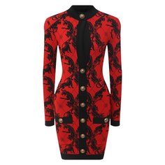 Платье из вискозы Balmain