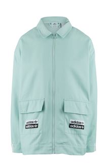 Легкая хлопковая куртка на молнии Adidas Originals