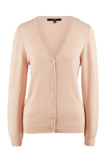 Короткий розовый кардиган на пуговицах Vero Moda