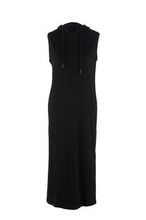 Черное платье из хлопка с капюшоном Befree