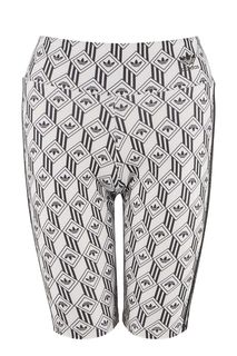 Короткие облегающие шорты белого цвета Adidas Originals