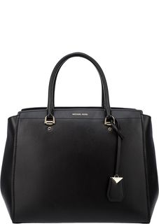 Вместительная сумка из гладкой кожи Benning Michael Michael Kors