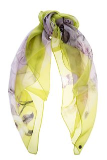 Шелковый платок с цветочным принтом Fraas
