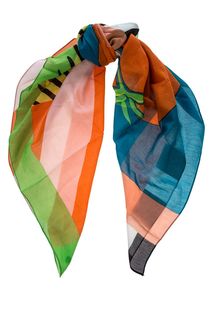 Разноцветный платок из хлопка из шелка Fraas