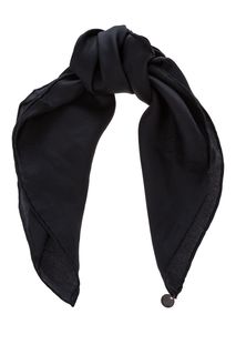 Шелковый платок черного цвета Fraas