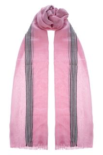 Хлопковый шарф розового цвета Fraas