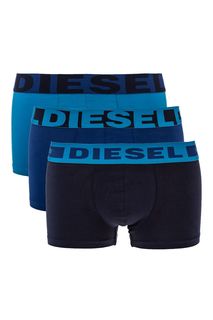 Комплект из трех трусов-боксеров синего цвета Diesel