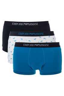 Комплект из трех трусов-боксеров из хлопка Emporio Armani