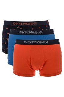 Комплект из трех трусов-боксеров из хлопка Emporio Armani