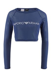 Полупрозрачная футболка с длинными рукавами Emporio Armani