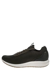Текстильные летние кроссовки цвета хаки Fashletics by Tamaris