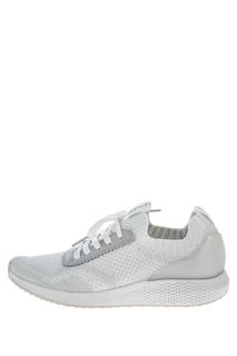 Белые текстильные кроссовки с блестящей нитью Fashletics by Tamaris