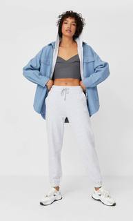 Stradivarius Трикотажная Куртка Рубашечного Кроя Женская Коллекция Multicolor M