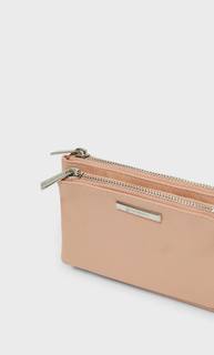 Stradivarius Базовый Кошелек Из Ткани Женская Коллекция Цвет Розового Макияжа 103