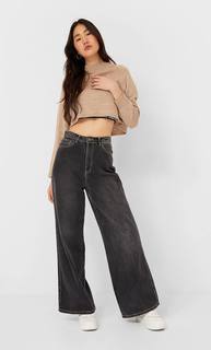 Stradivarius Укороченный Свитер Женская Коллекция Цвет Камня L