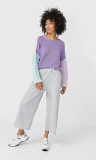 Stradivarius Свитер В Стиле Цветных Блоков Женская Коллекция Multicolor M