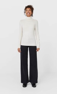 Stradivarius Свитер С Высоким Воротником Женская Коллекция Цвет Камня L