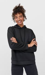 Stradivarius Базовое Худи Женская Коллекция Черный M