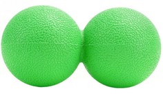 B32209 Массажер двойной мячик (зеленый) (ТПР) Hawk