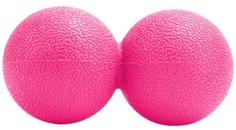 B32209 Массажер двойной мячик (розовый) (ТПР) Hawk