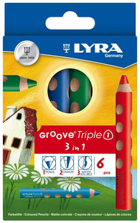 Набор цветных карандашей LYRA Groove TripleOne L3831060