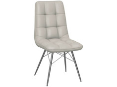 Стул Бордо паук Батлер 08 (Белый), иск. кожа / Каркас Нержавеющая сталь, 2 шт. Avrora