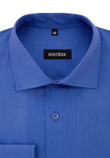 Рубашка мужская BERTHIER PARIS-007042/ Fit-M(2) голубая 43