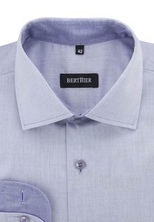 Рубашка мужская BERTHIER TWIST-472011/ Fit-M(0) голубая 40