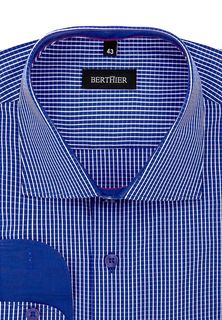 Рубашка мужская BERTHIER MARINA1889B2/Fit-M(0-1) синяя 43