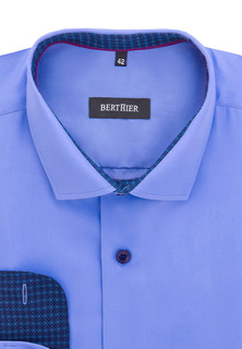Рубашка мужская BERTHIER L/PD111004/ Fit-R(0-2) голубая 42
