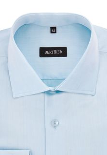 Рубашка мужская BERTHIER LONDON-46000371/ Fit-M(0) голубая 40
