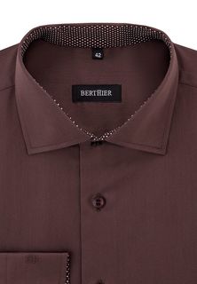 Рубашка мужская BERTHIER MERLIN-40468/ Fit-M(0-1) коричневая 43