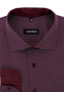 Рубашка мужская BERTHIER UDINE-835575/ Fit-M(0) бордовая 44