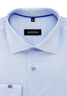 Рубашка мужская BERTHIER STAMPA197810/ Fit-M(0-1) голубая 39