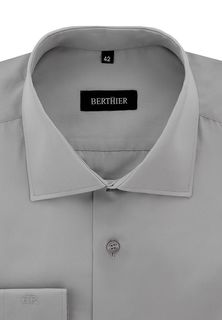 Рубашка мужская BERTHIER Silco Grey/ Comf-M(0) серая 44