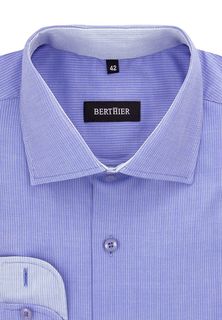 Рубашка мужская BERTHIER UDINE-835121/ Fit-M(0) голубая 42