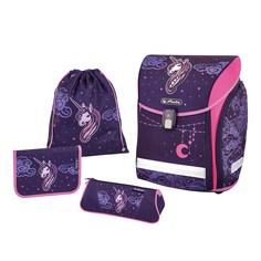 Ранец школьный Herlitz New Midi Unicorn Night с наполнением