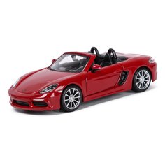Bburago Коллекционная машинка 1:32 Street Fire Porsche 718 Boxster, красный