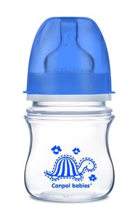 Бутылочка Canpol EasyStart Animals шир. горл., антикол., PP, 3+ ,120 мл, синий