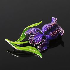 Брошь "Кемпфира", цветная в чернёном серебре Jenavi